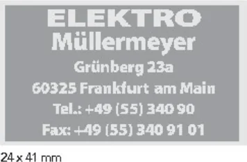 Beispielabdruck COLOP Classic 2100