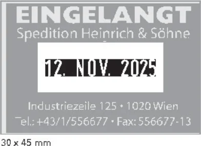 Beispielabdruck COLOP Classic 2360