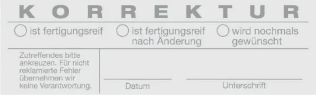 Beispielabdruck COLOP Printer 45