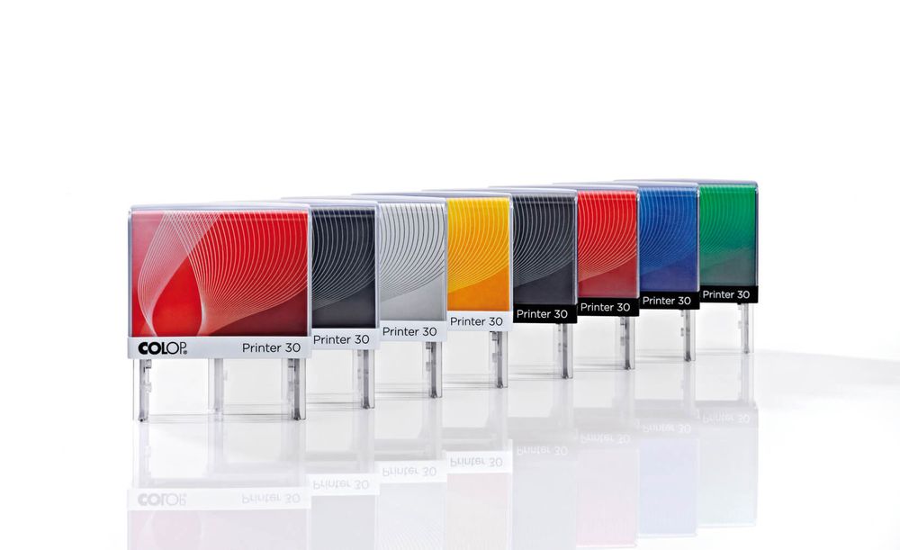 COLOP Printer 30 Stempelautomaten in verschiedenen Gehäusefarben
